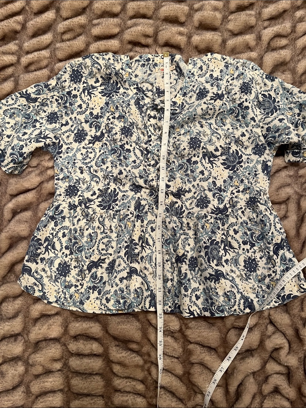 Faherty Salinas Top Aviary Blue - Picture 8 of 8
